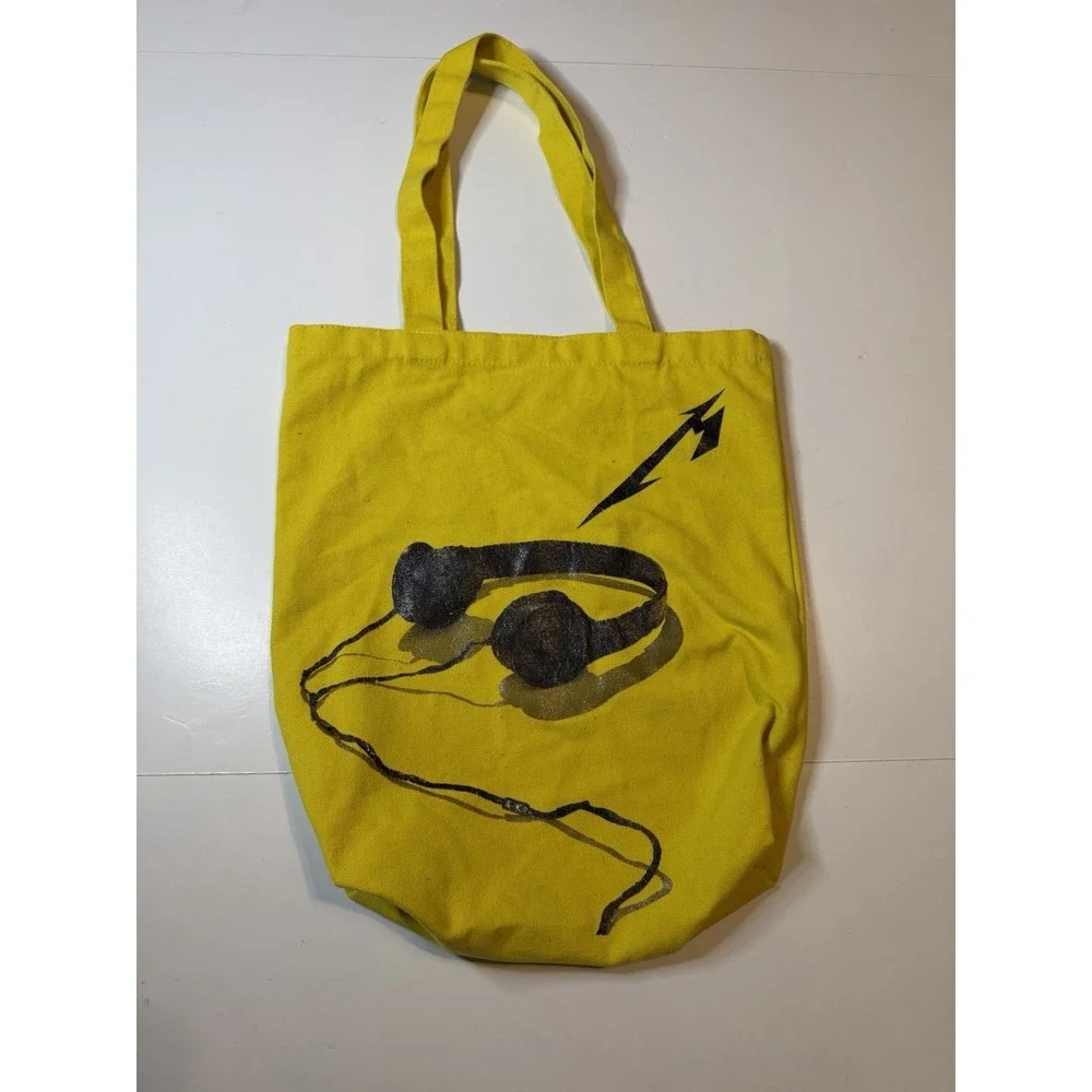 Metallica 72 Seasons 2023 Tote Bag M72 World Tour Yellow Canvas Rare